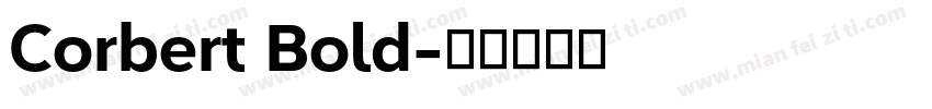 Corbert Bold字体转换